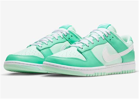 nike dunks low mint green